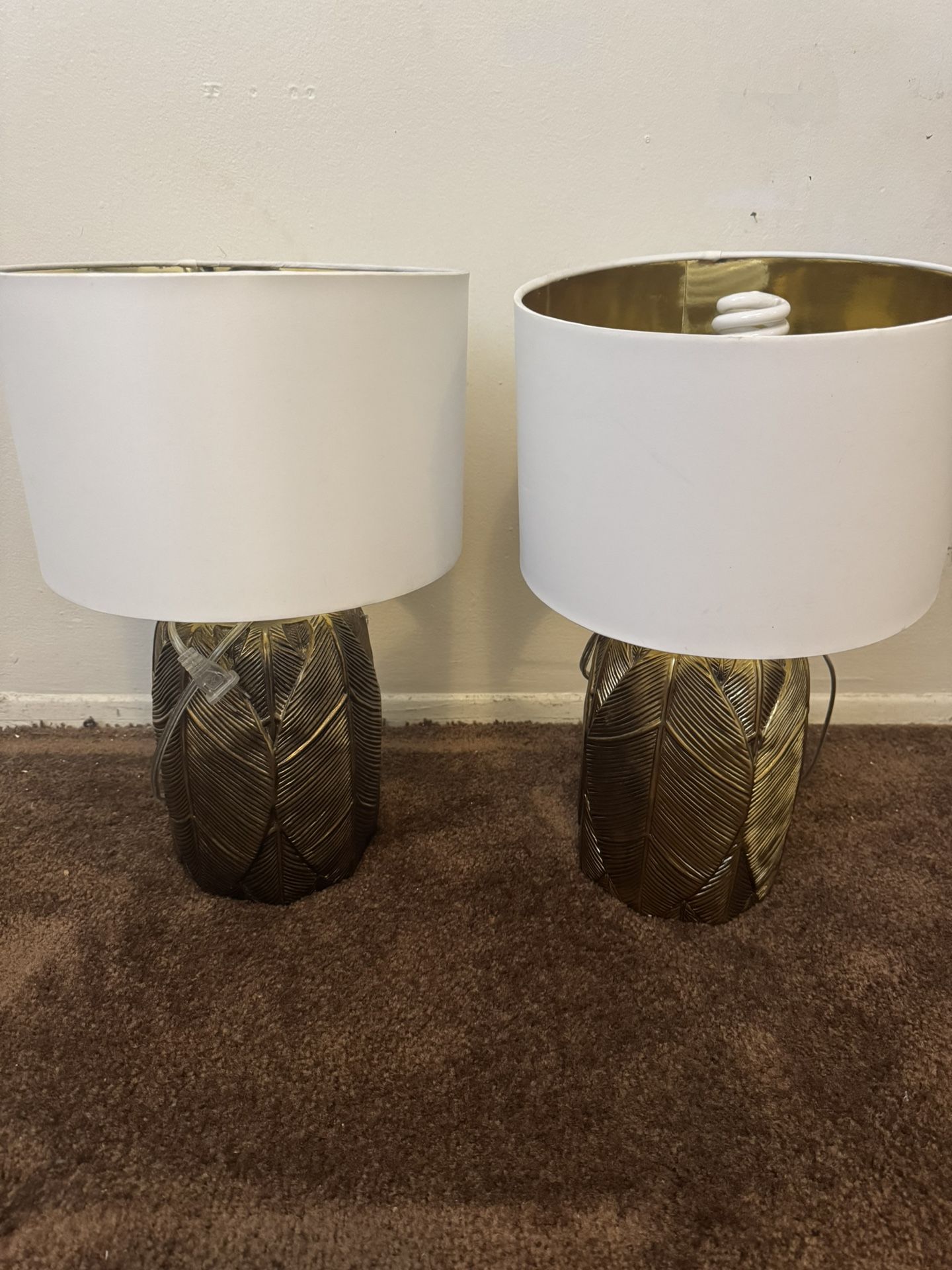 Egyptian Lamps Set Of Two