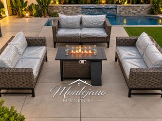 Patio furniture set with Fire pit