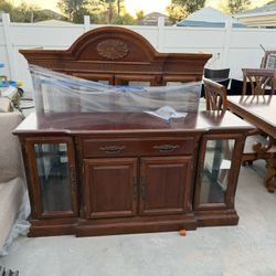 Dining Room Set With 8 Chairs And China 2 Piece Cabinet Make An Offer 