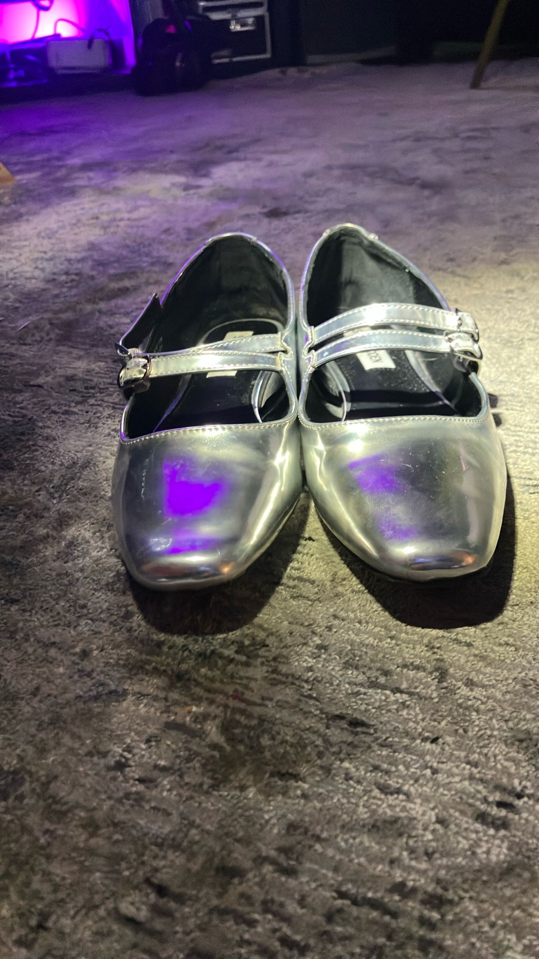 Steve Madden Metalic Mary Jane Flats