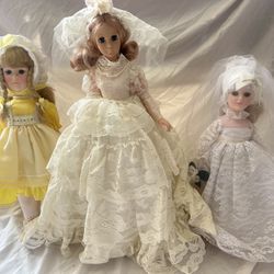 Vintage Collection Of 3 Dolls