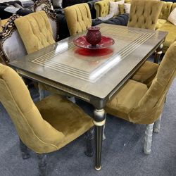 Brand New Dining Table With 6 Chairs - Delivery And Financing Available 
