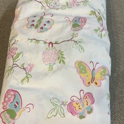 Pottery Barn Kids Leela Butterfly Cherry Blossom Queen top sheet   No pillow case TOP sheet Only  Pottery Barn Kids Butterfly Cherry Blossom Queen top