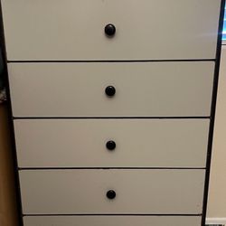 DRESSERS 2x- grey- 10 drawers total