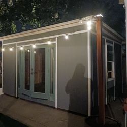 14x10x10 Lean-to Shed with Overhang