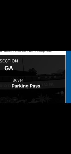Dodgers vs mariners 7/29 parking pass  $35