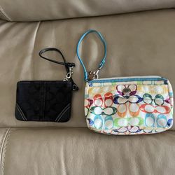 REDUCED! Lovely Scribbles Coach Wristlet.