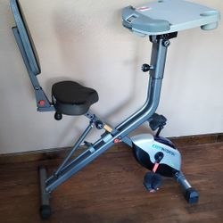 EXERPEUTIC EXERWORK 2000i Bluetooth Folding Exercise Desk Bike