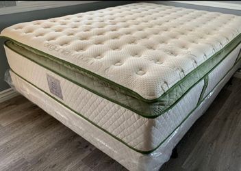 Ck Organic Elite Superior Hybrid Cool Gel Memory Foam Pillow Top 14inch Mattress