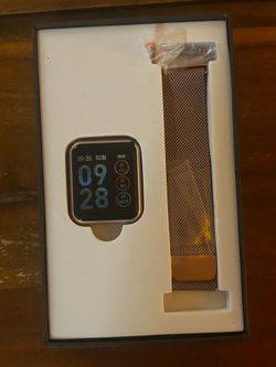 Brand New Smart Watch / Fitness Tracker – Rose Gold (Never Used)
