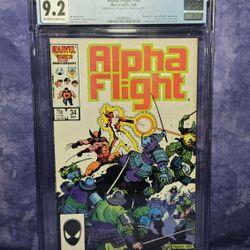 Alpha Flight #34, 1986 • CGC 9.2 Double Cover • 2nd App Lady Deathstrike 