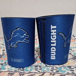 Detroit Lions Beer Koozie - Brand New or 2/$10.00