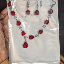 Beautiful Stones And A.D Jewellery Set