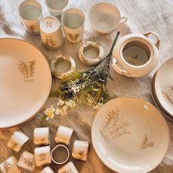 Antique Japanese Porcelain Fukagawa 24kt Gold Hand painted