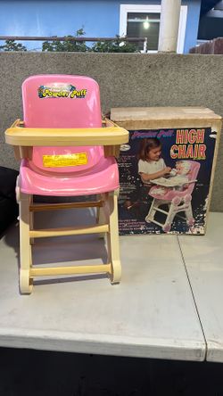 Vintage doll high chair by toy company Empire