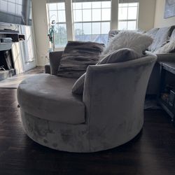 Gray Swivel Chair