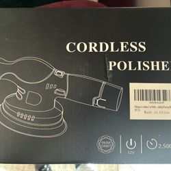 PLATYPUS Cordless Car Buffer Polisher,6 inch Polishing Waxer Machine 2pcs 12V/2.3Ah Battery 