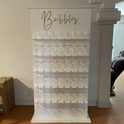 Champagne Wall with 40 Glasses