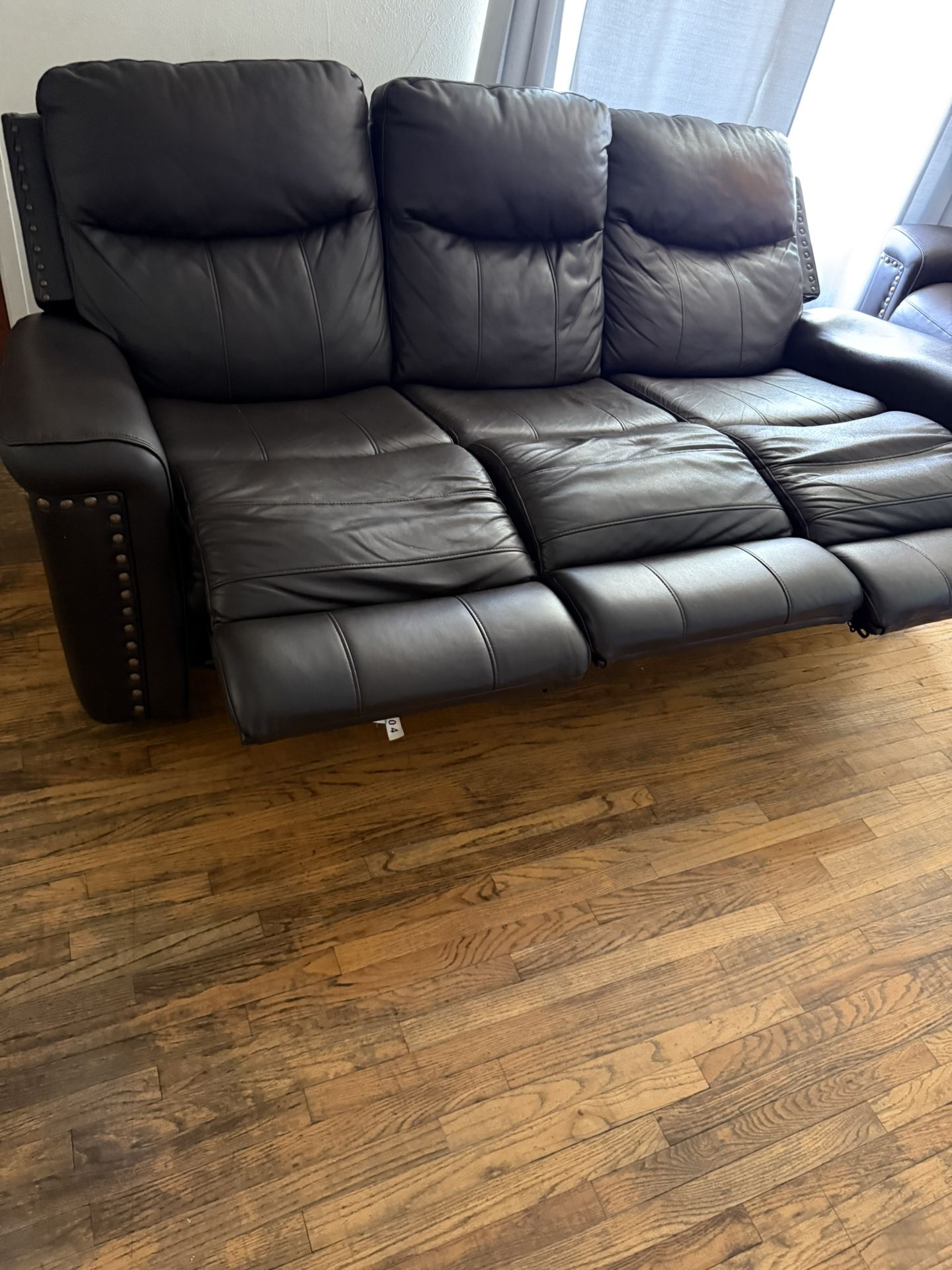 Leather Recliner Sofa