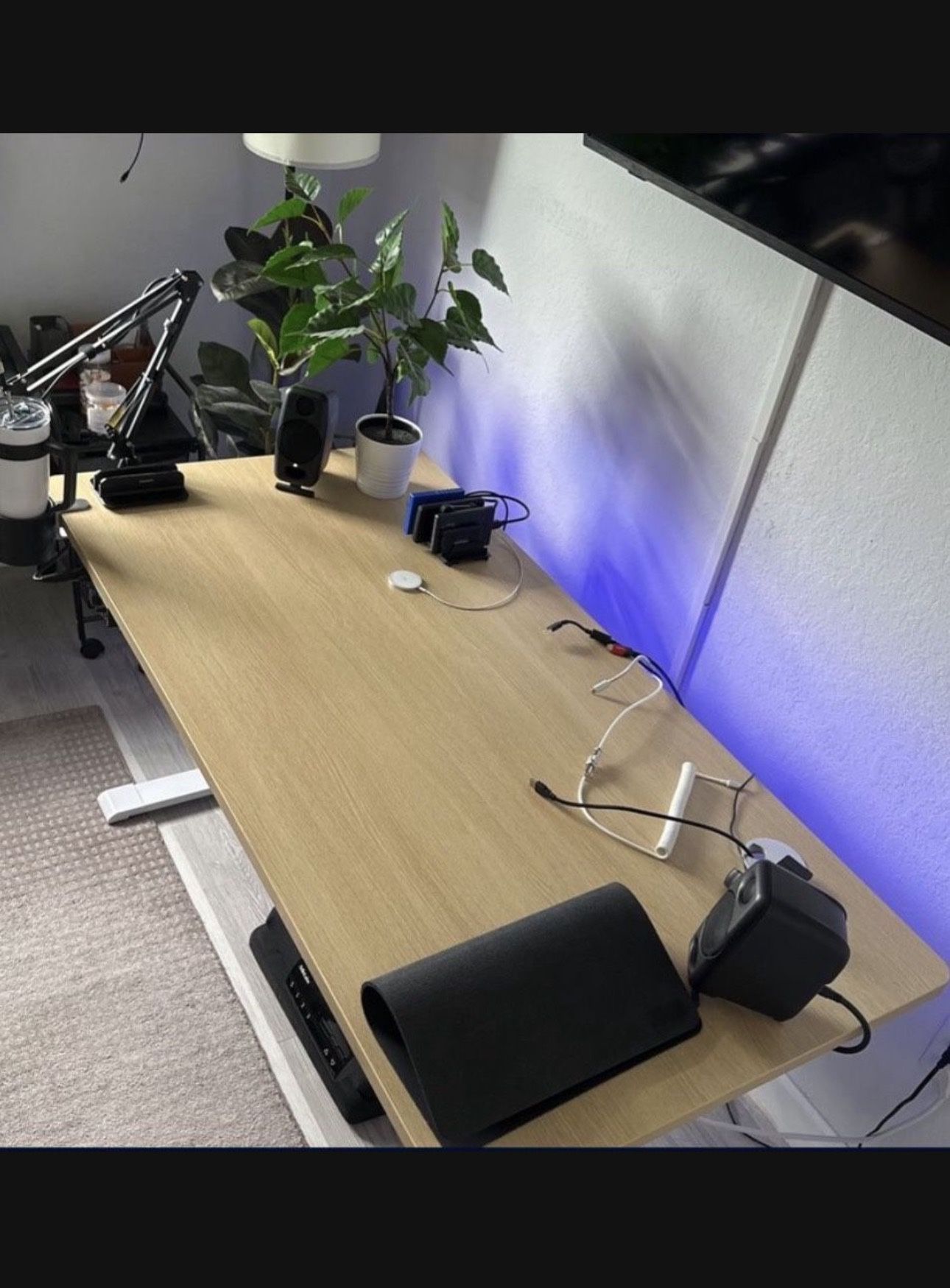 Odinlake 60x30 Oak Sit Standing Office desk