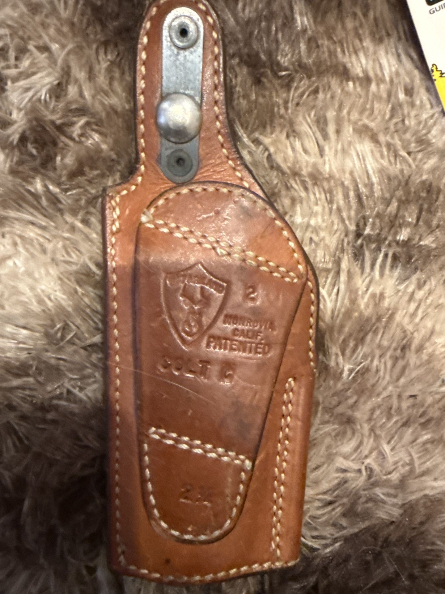 Leather Gun Holster.  Leather