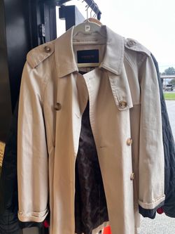 Coach Trench Coat Beige Double-Breasted