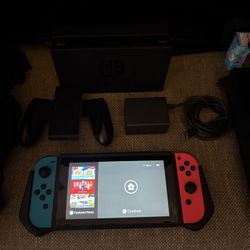 Nintendo Switch V2 Comes With Stand Controller And Charging Power Box 