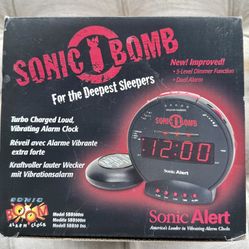 Sonic Bomb Alarm Clock - Wake With A Shake!
