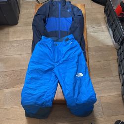 North Face Ski Jacket And Pants Youth 10/12 - Slightly Used- 