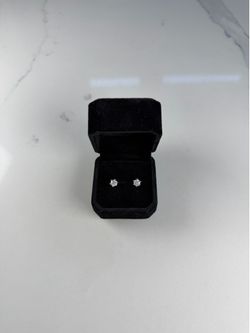 0.5ct Moissanite Stud Earrings, GRA Certified