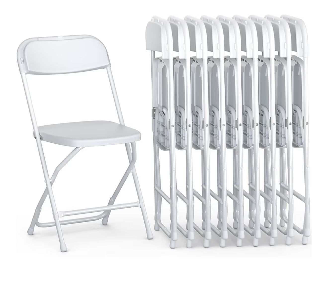 NEW-10 Pack Foldable Plastic Chair