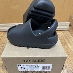 adidas Yeezy Slide Infants size 7K Dark Onyx ID5106 Brand New
