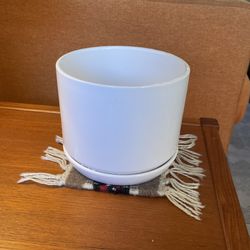 White Ceramic Plant Pot