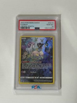 PSA 10 Mew Full Art Crown Zenith GG10