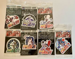 $5 Each 1996 MLB Baseball Die-Cut Player Magnets Hideo Nomo Randy Johnson Fred McGriff Eddie Murray Cecil Fielder +