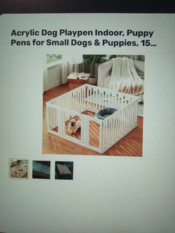 Acrylic Dog Playpen