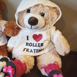 I Love Roller Skating Teddy Bear