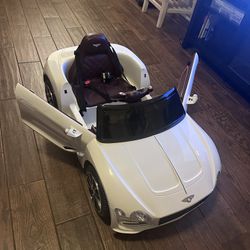 Kids Bentley Car (Parent Control- White)