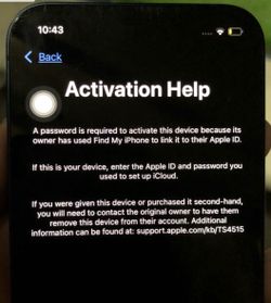 iPhone 12 iCloud Locked for Parts