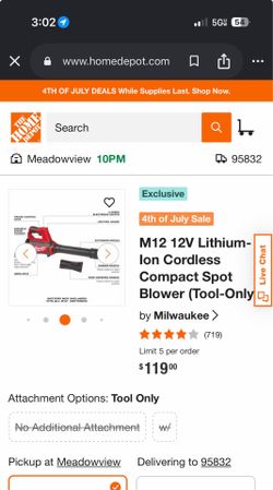 Milwaukee leaf blower