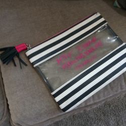 Betsey Johnson Sturdy Leather/Plastic Clutch