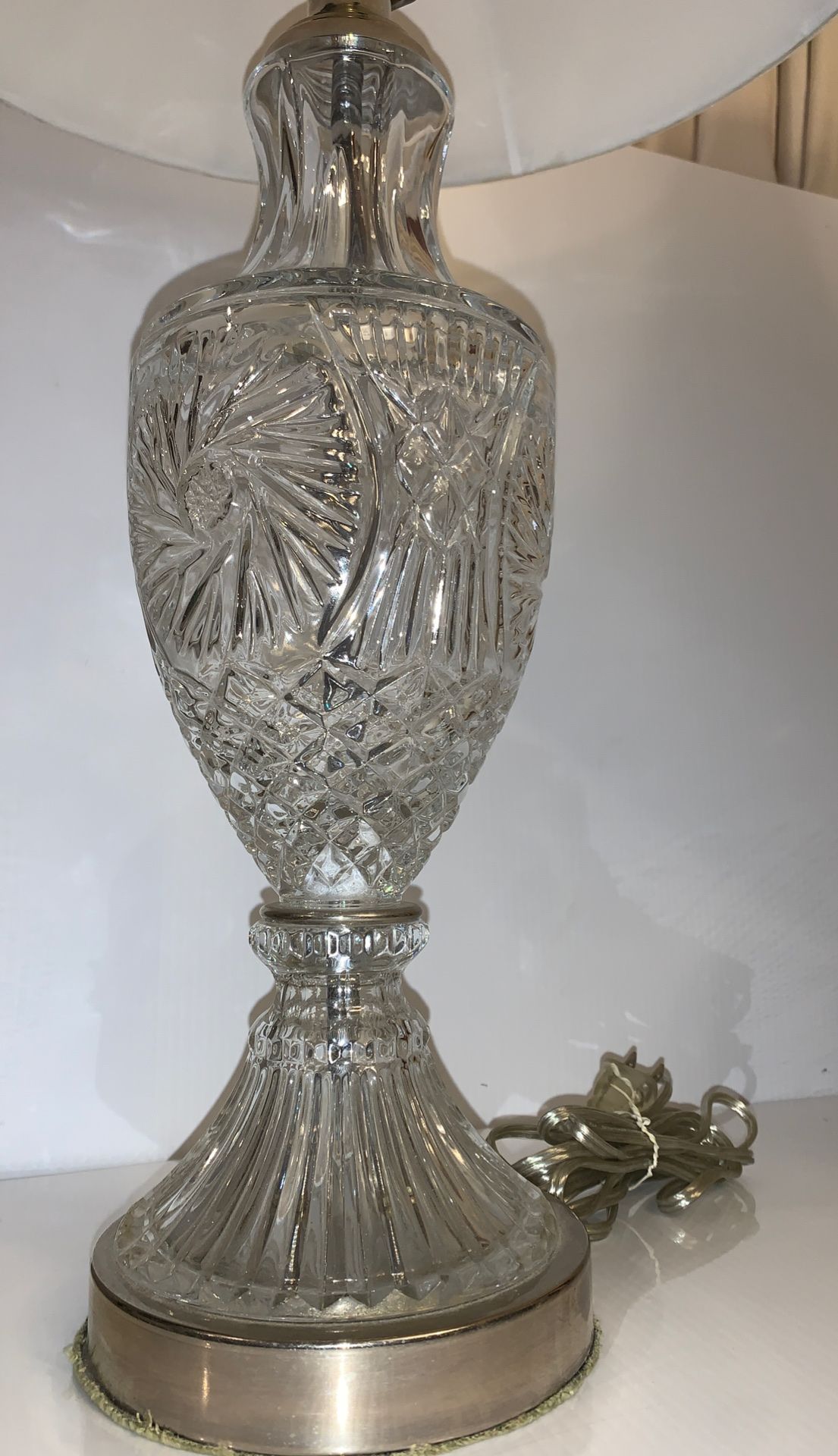 Crystal Lamps Lead Hand Cut