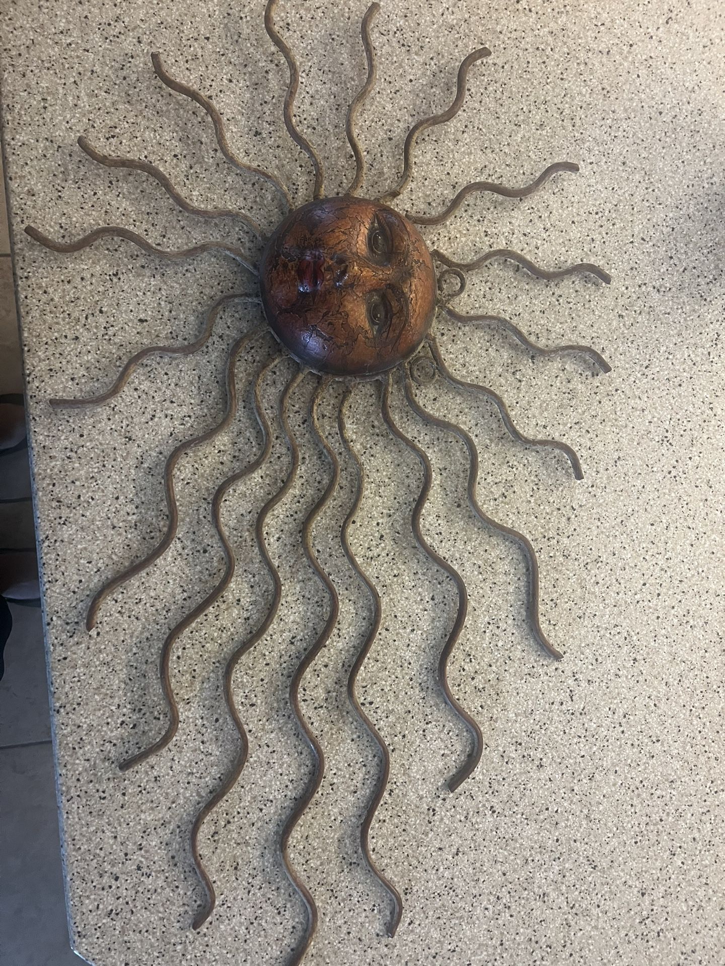 Sun Metal Art Piece