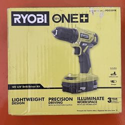 ONE+ 18V Cordless 3/8 in. Drill/Driver Kit with 1.5 Ah Battery and Charger