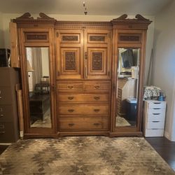 Late 19th Century Armoire Wardrobe 