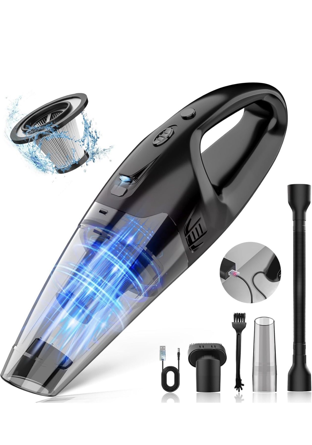 Handheld Vacuum Cordless Rechargeable, 3-in-1 (Brand New)