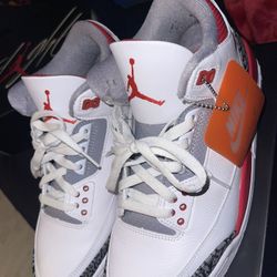 Jordan Retro 3 Fire Red Sz 10