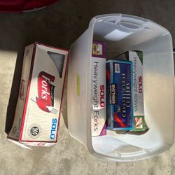 Box Plastic Utensils 