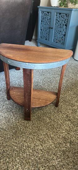 Half Barrel Side Table