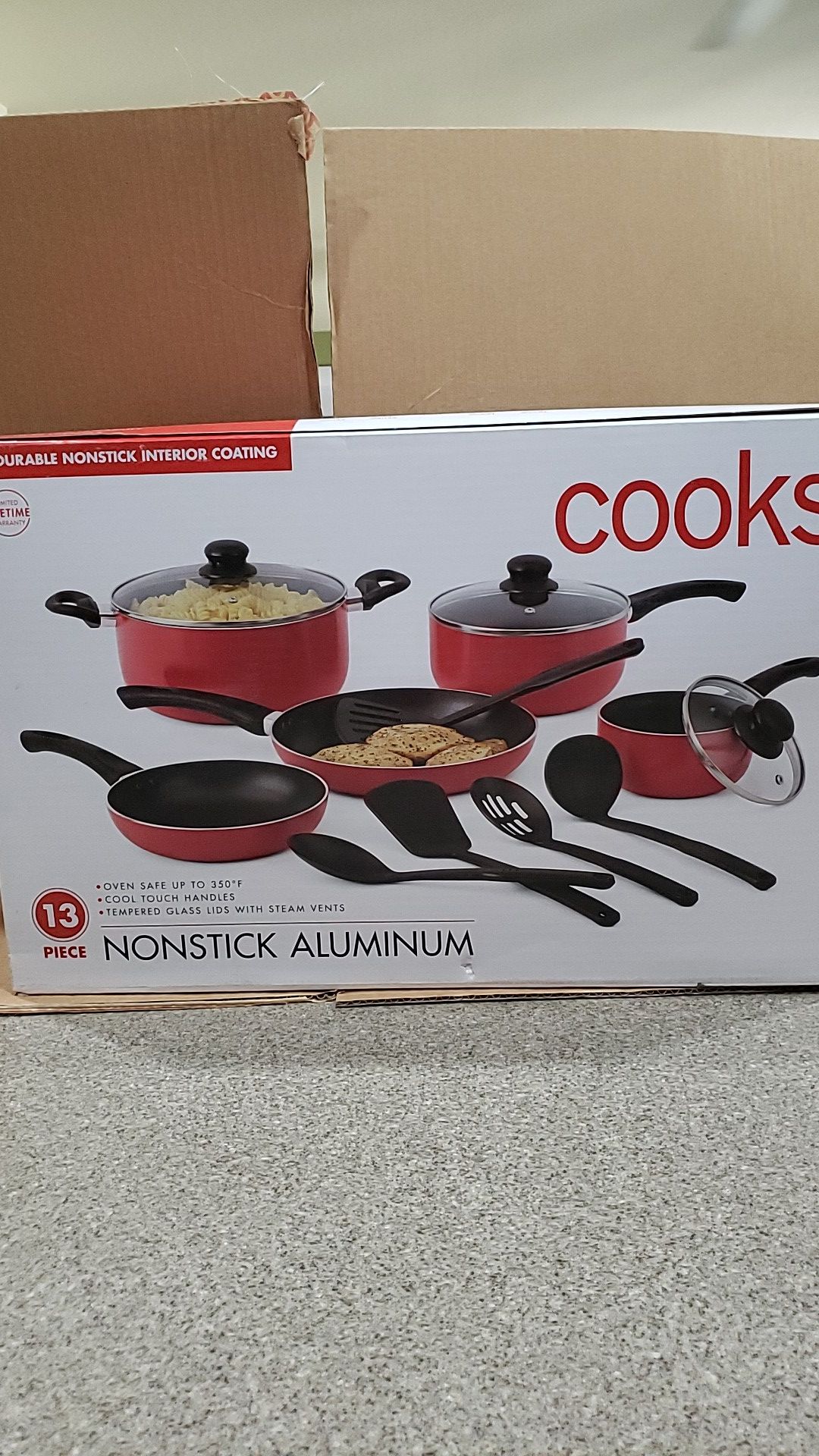 COOKS 13 piece pots & pan set